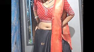 Red-hot Indian girlfriend Nightguru lactating with a candle in her pussy