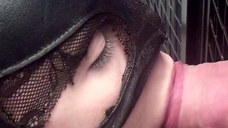 Busty amateur glory hole babe gagging