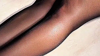He Covered My Beautiful Legs with His White Sperm