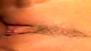 Cumming on the feet of a big ass brunette milf whore