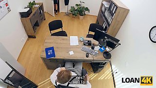 Daruma Rai gets a European beauty interview and a shaved pussy anal from her loan manager