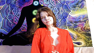 The girl in red