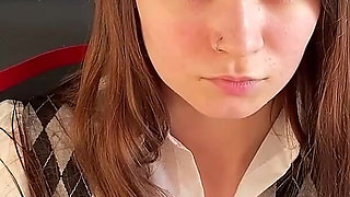 Stepdaughter Prevents Stepfather Play a Computer Game. but She Sucks Dick Well with a Swallow Part 1