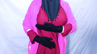 Hijabi woman fucking hard by her step brother