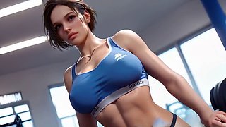 Jill Valentine from Resident Evil gets naughty with a toy and doggy style in uncensored 3D hentai