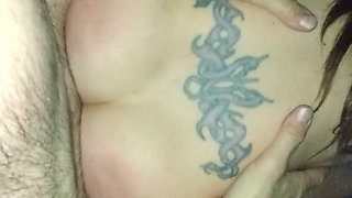 Sexy Lil Fat Ass Wearing Stockings Reverse Cowgirl on Huge Cock