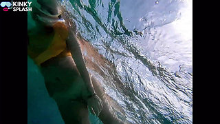 Snorkel Slut in Paradise - Underwater Flash & Naughty Tease