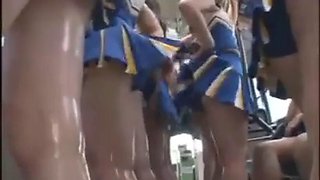 Bus cheerleader