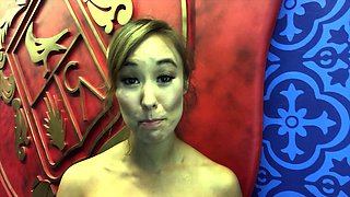 Blonde emo amateur solo masturbation