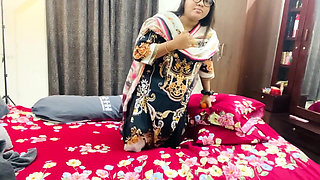 Married Older Stepsister Gets Fucked by Younger Stepbrother and Her Pussy Gets Water Out Because Her Husband Is Abroad.