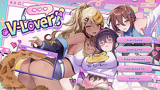 He Rubs My Cock with His Clit on the Bed // Vlover Game #5 All Scenes