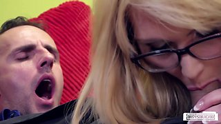 Mr Big's Blonde Allure Sparks Intense Passion in German Office