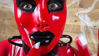 Latex Devil Miss Fetilicious Is Ready for Halloween