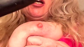 Prolapse Video to Orgasm with My Big Latex Dildo