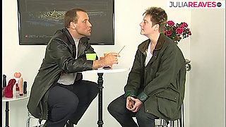 Hot milf strips and fucks herself with a huge dildo