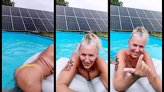 Hot Housewife Lukerya in the Pool