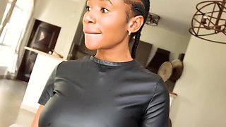 Amateur Huge Boobs Fat Booty Ebony Babe Pounded Rough