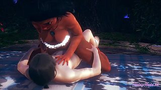Moana Hentai 3D - Disney Princess Gets Licked & Fucked Hard - Creampie Finish