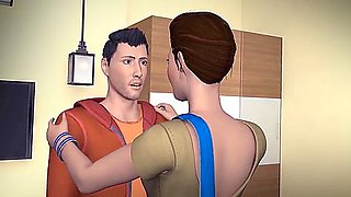 Desi Stepmom Made Me Fuck Her Hard ( With Hindi Audio )