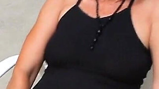 Great Solo Outdoor Masturbation MILF Candi Annie