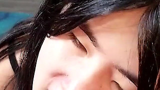 Chinese Girl Fits Her Tiny Mouth Around a Thick Black Cock