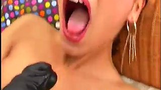 SOLOGIRLSMANIA Angel Dark Deep throating And Ravaging Black Fake penis