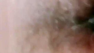 Horny Hairy Pussy Fucks His Cock