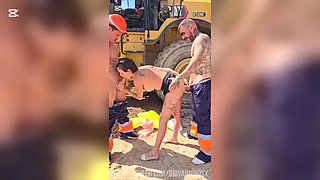 The Inspector of works comes asking for papers and we give her cock