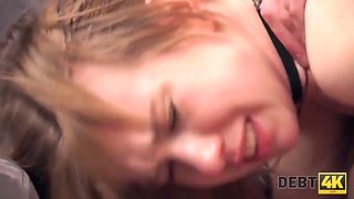 Debt4k. classy beauty Alice Klay decides to please loan agent instead of returning cash
