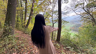 Deep & Sloppy Deepthroat While Hiking in the German Alps