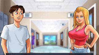 HORNY GIRLFRIEND GET FUCKED IN THE LOCKER - SUMMERTIME SAGA