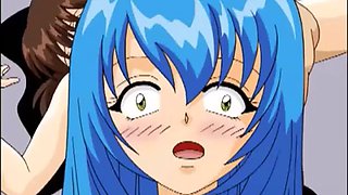 POV hardcore fucking for hot busty blue haired teen