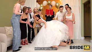 BRIDE4K. All our guests saw me fucking on my wedding
