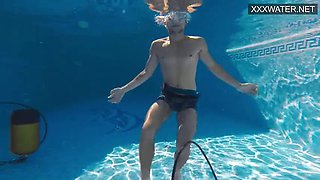 Polina sucks his soul out underwater