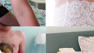 Stepmom Waits on Stepson in the Bedroom! Hot Sex POV