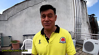 Big Natural Tits Brazilian Tina Fire in Hardcore Threesome - Immoral Friends 4K