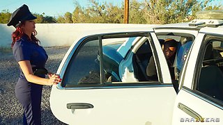 Alexis Fawx and Bella Blu interracial outdoor sex