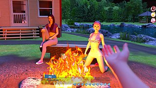 Helping the Hotties 37 - First Time Sex with Stacy While Emily Walks in and Watches