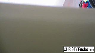 Sexy Plays With Her Amazing Tits And Wet Pussy On The Kitchen Counter 10 Min With Christy Mack