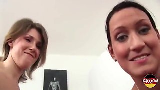 Carmen Blue - Three Beautiful German Babes Playing With A Large Dildo