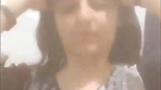 My Czn Having Fun in Bathroom on Video Call