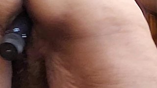 70 Year Old Granny Anal & Hairy Pussy Masturbation with My Dildo