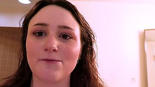 Innocent Teen Lilibet's First Casting: Big Tits and a