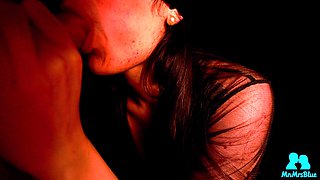 Submissive Girlfriend Loves Eye Contact While Sucking My Hard Cock