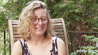 Ersties - French Lust Outdoors - Manu Plays With Her Vulva