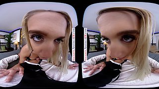 Steamy Platinum-blonde Athena Palomino Nails Her Pal's Hubby In VR