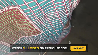 The Maid After Being Fucked Taking a Bath in the Dark