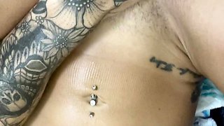 Blonde emo amateur solo masturbation