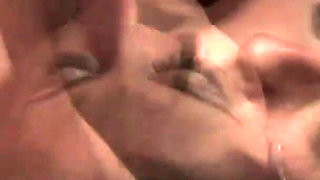 Babe getting her face fucked