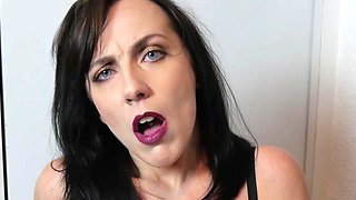 Femdom facesitting and squirt on my sub in electrified chastity